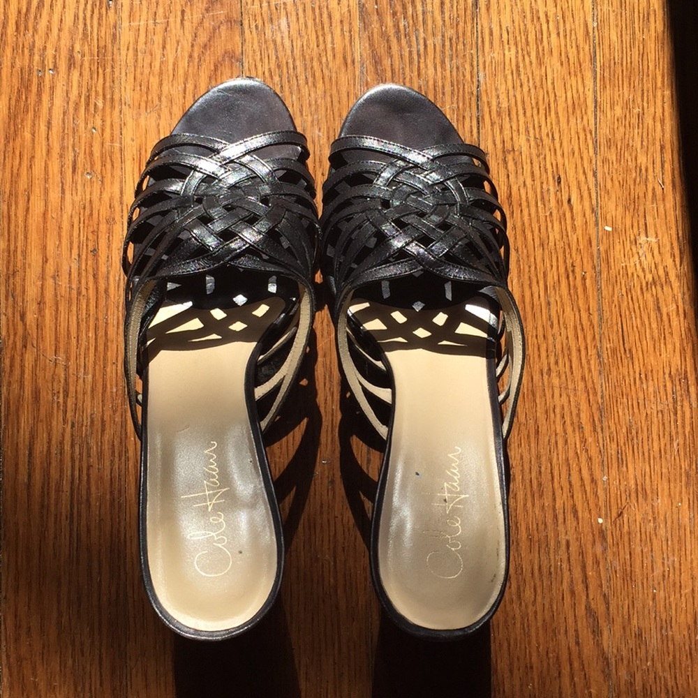 Black Cole Haan wedges size 9 Great Shoes!